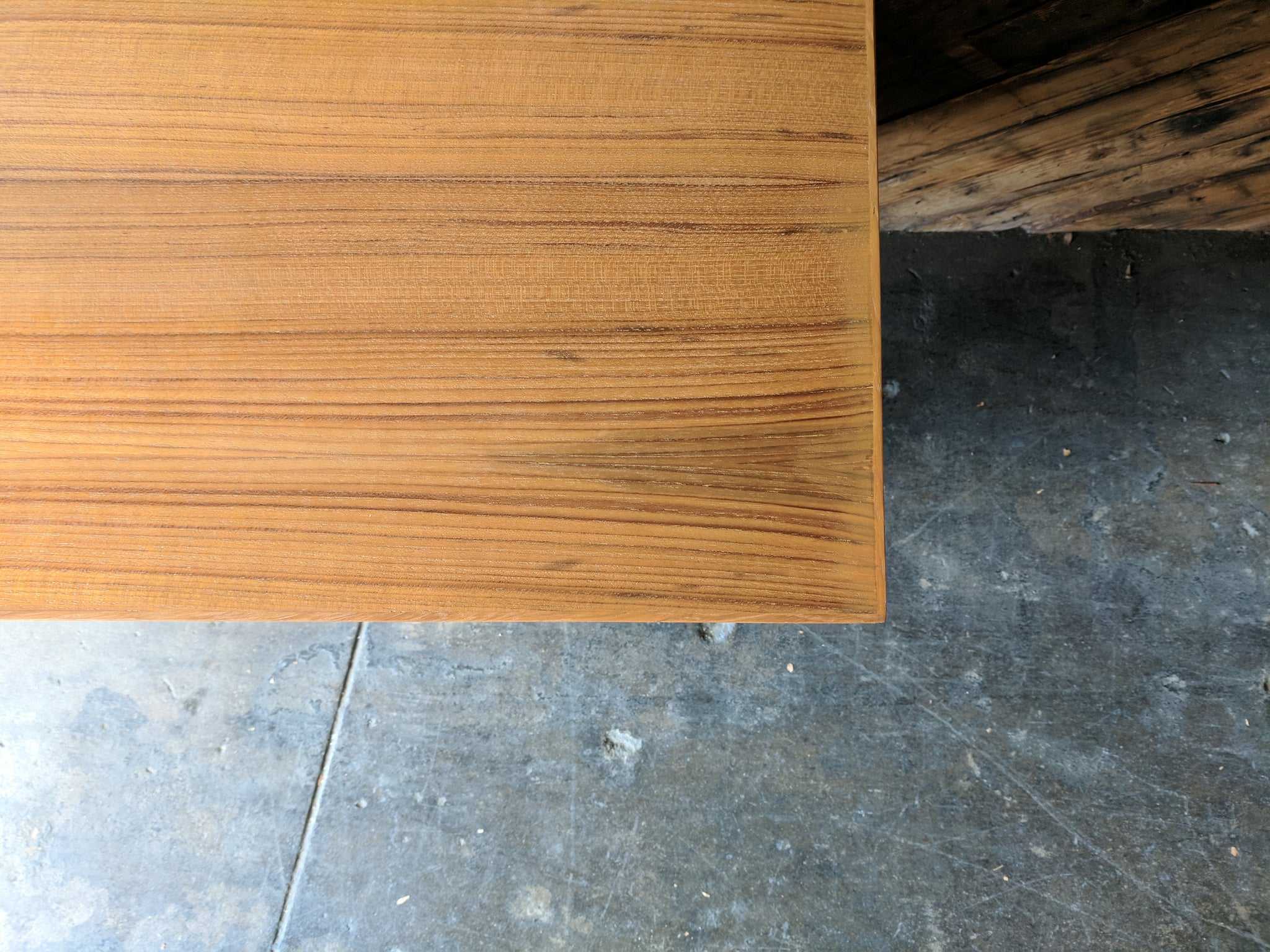 Custom Teak Mid Century Style Credenza with 3 bays and 2 sliding doors