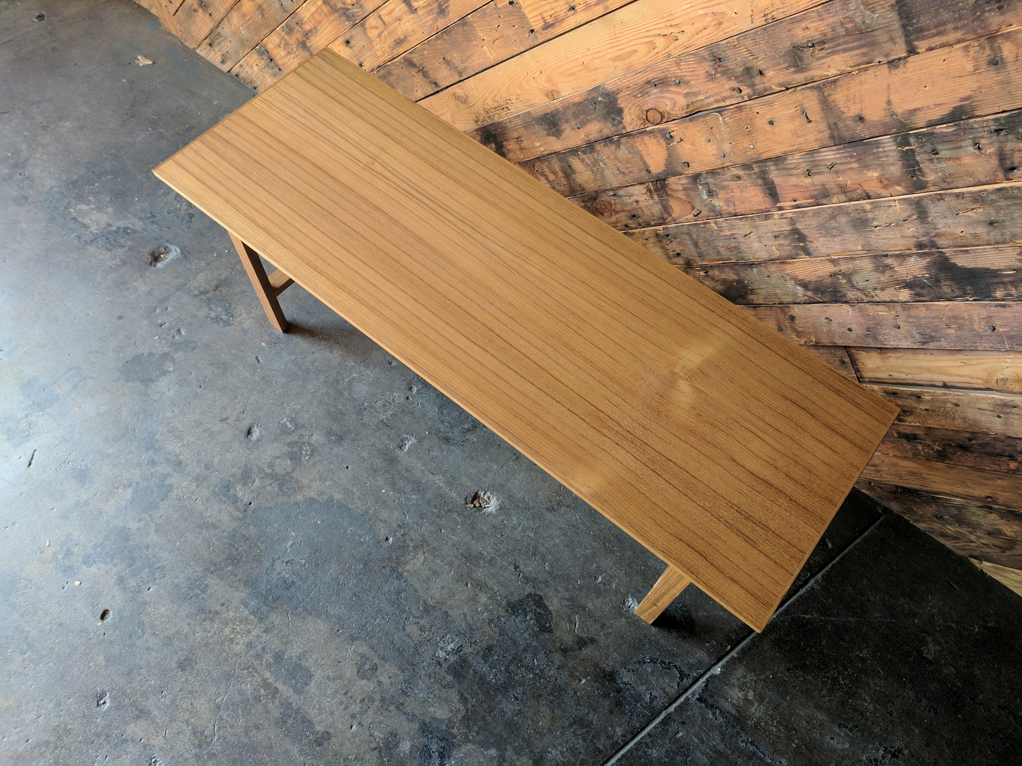 Mid Century Style Custom Teak Coffee Table