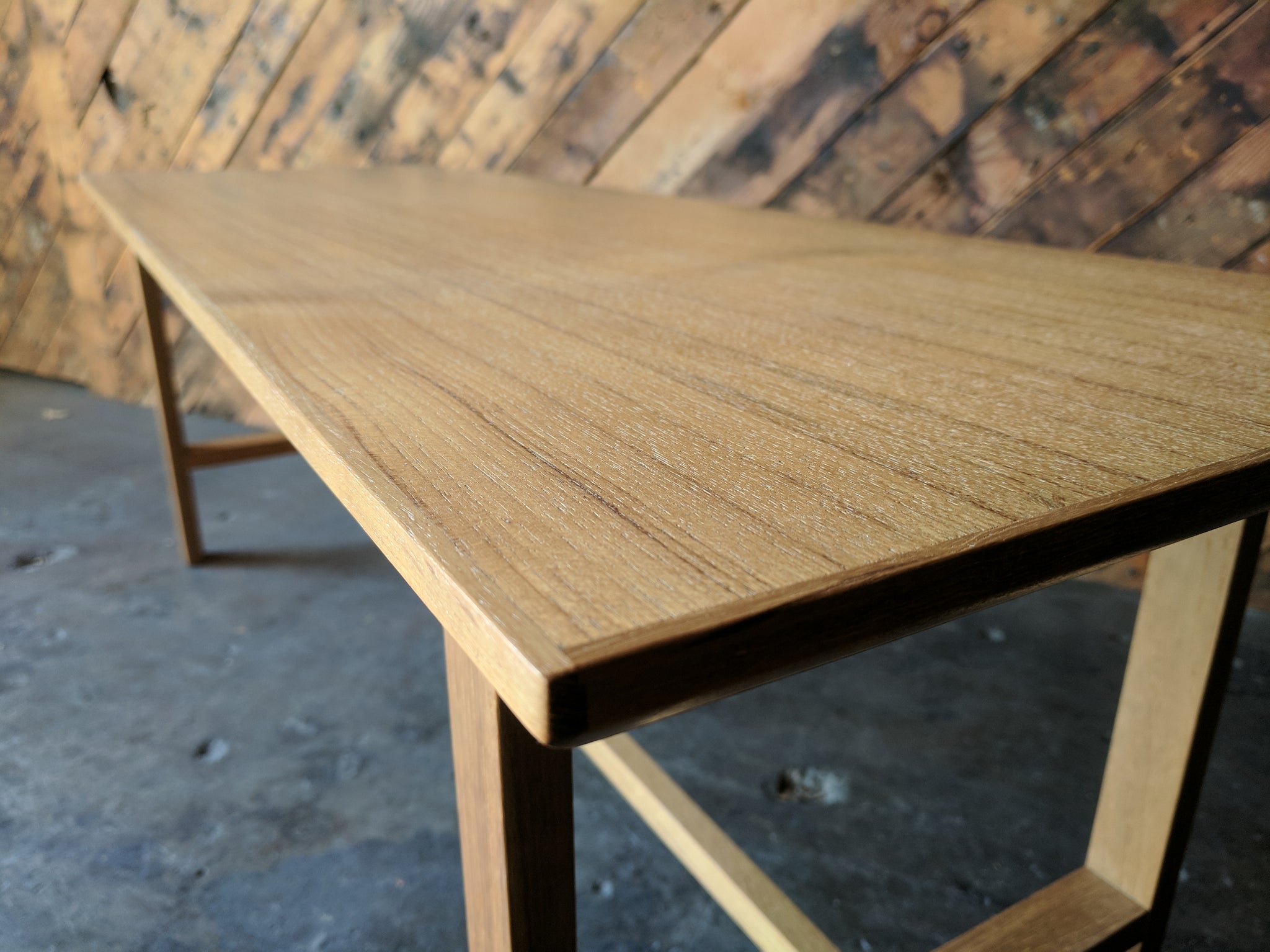 Mid Century Style Custom Teak Coffee Table