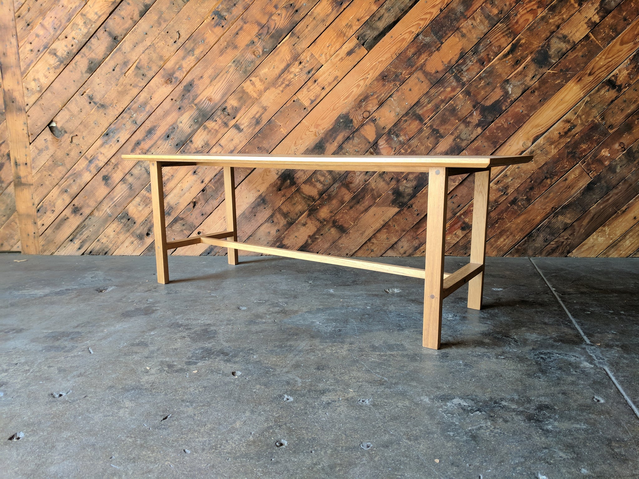 Mid Century Style Custom Teak Coffee Table