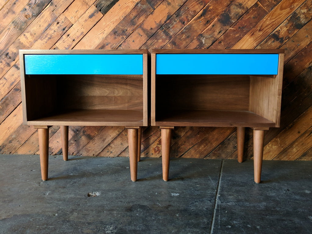 Custom Mid Century Style Night Stands