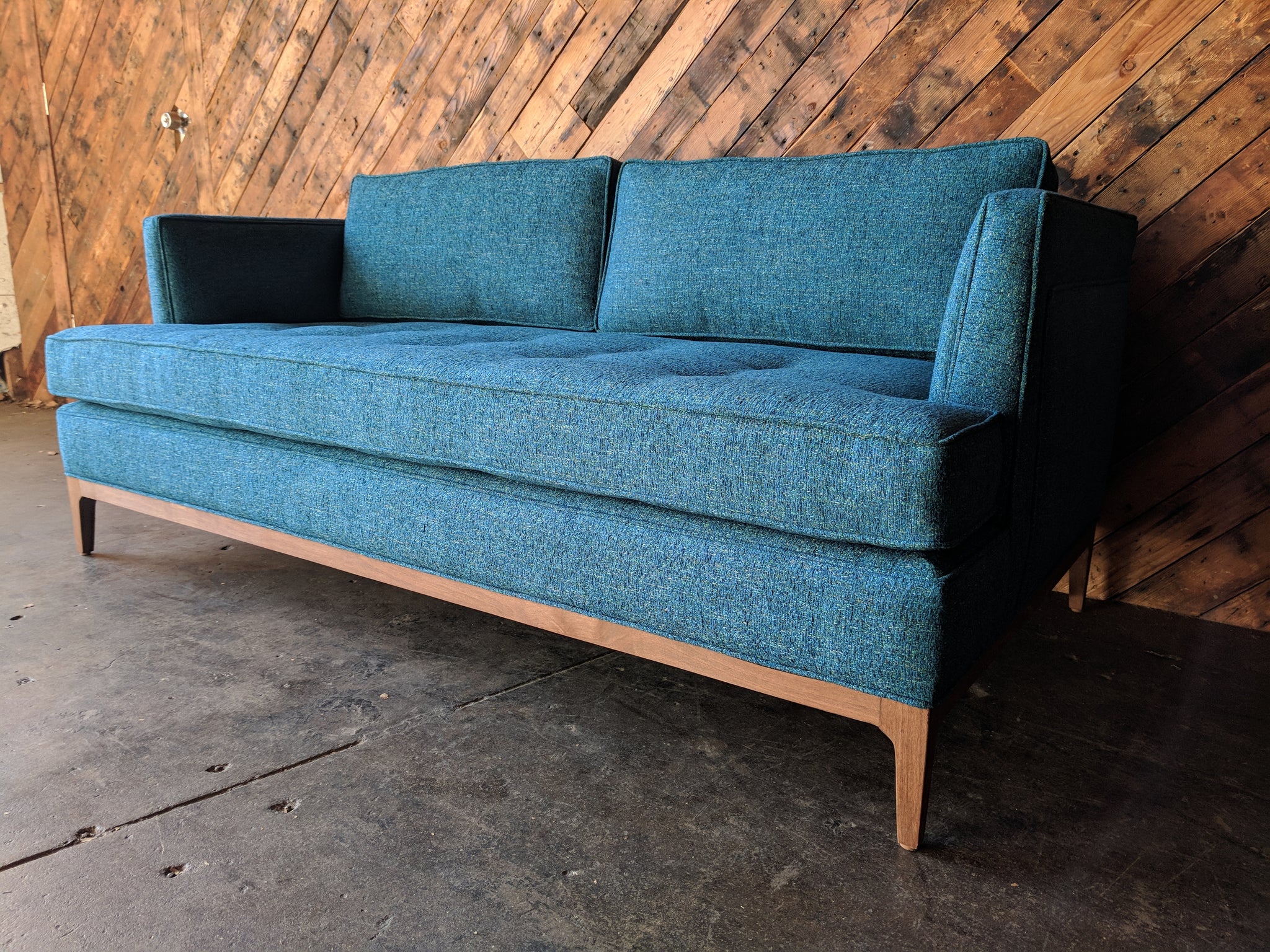 Mid Century Style Custom Love Seat Sofa