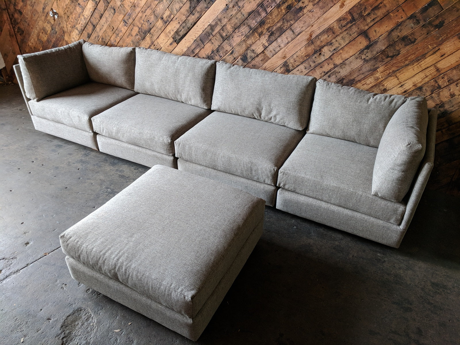 Mid Century Style Custom Modular Sofa