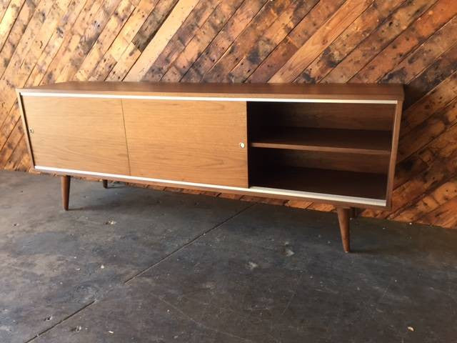 Mid Century Custom 3 Door Credenza