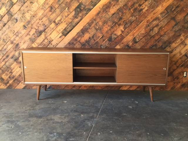Mid Century Custom 3 Door Credenza