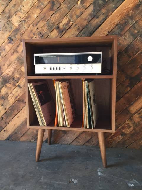 Mid Century Style Mini Credenza Record Stand