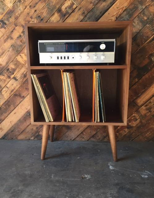 Mid Century Style Mini Credenza Record Stand