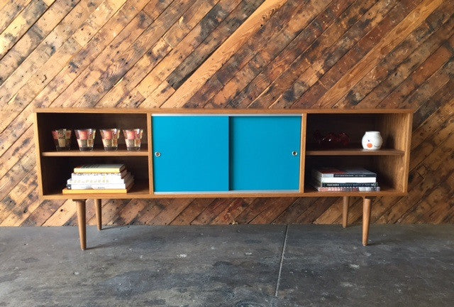 Mid Century Style Custom Teak Credenza