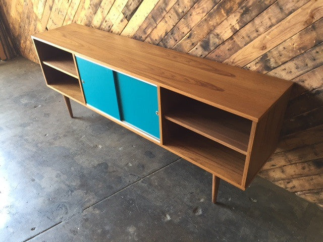 Mid Century Style Custom Teak Credenza