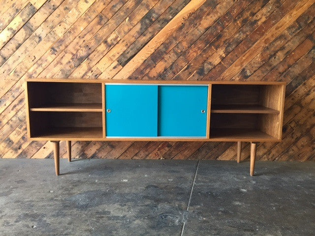 Mid Century Style Custom Teak Credenza