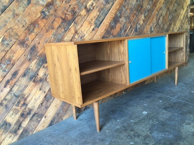 Mid Century Style Custom Teak Credenza