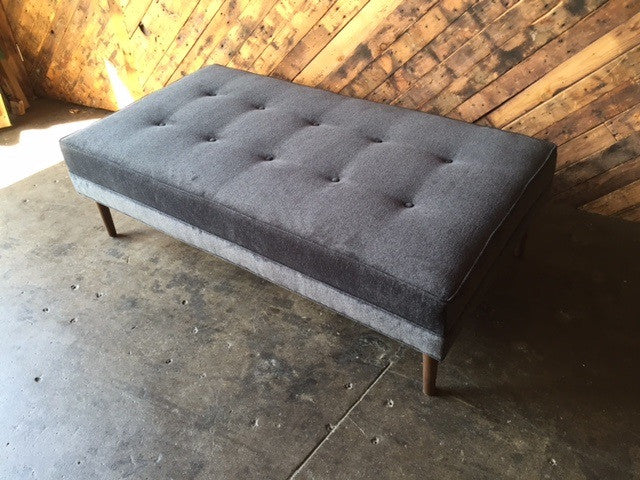 Mid Century Style Custom Bench Ottoman