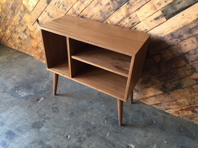 Mid Century Style Custom Bar Record Cabinet