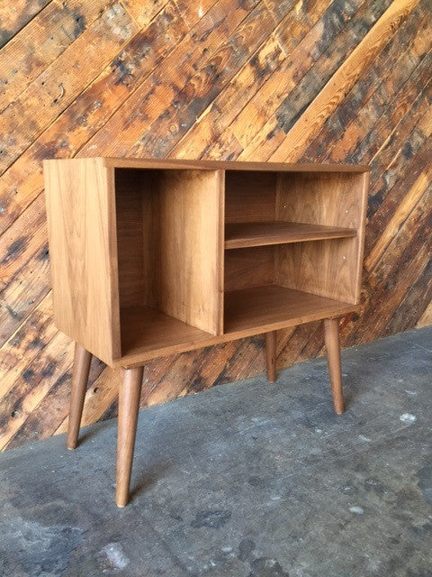 Mid Century Style Custom Bar Record Cabinet