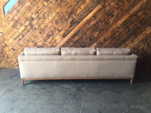 Mid Century Style Custom Sofa in Latte