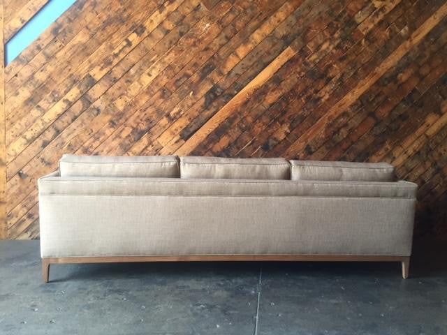 Mid Century Style Custom Sofa in Latte