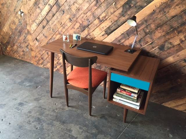 Mid Century Style Custom Walnut Desk