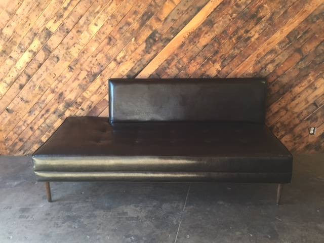 Mid Century Style Custom Day Bed Sofa with Ottoman