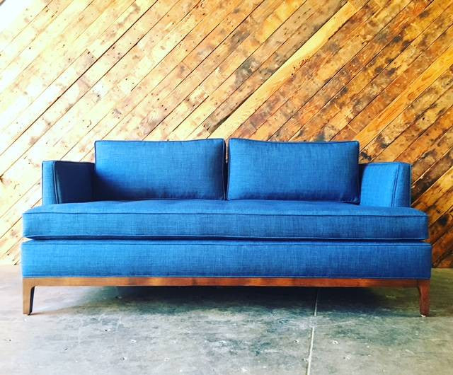 Mid Century Style Custom Love Seat Sofa