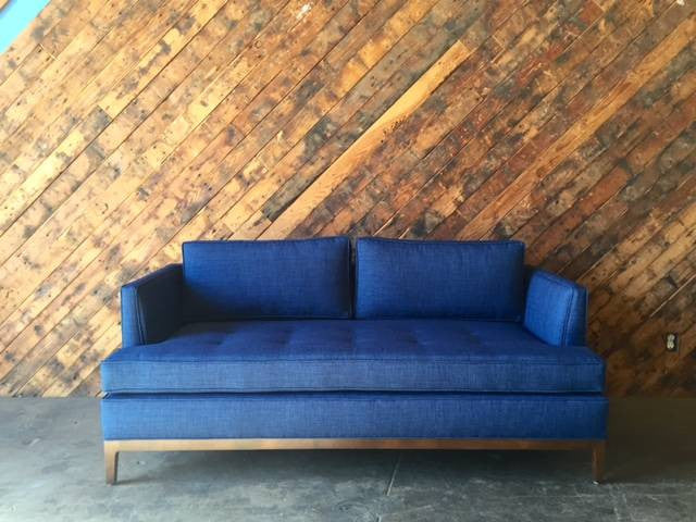 Mid Century Style Custom Love Seat Sofa