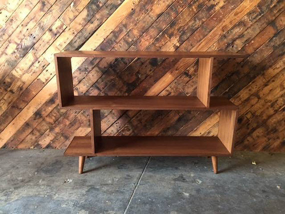 Mid Century Style  Zig Zag Shelf