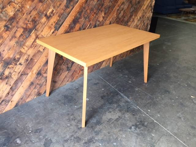 Mid Century Style Custom Oak Desk Dining Table
