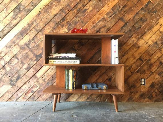 Custom Mid Century Style Bookshelf