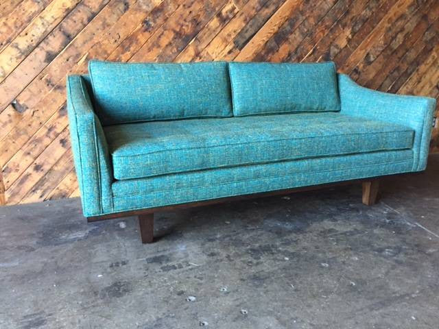 Mid Century style custom love seat sofa