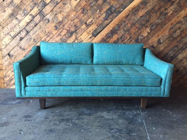 Mid Century style custom love seat sofa