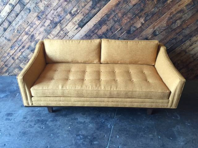 Mid Century style custom love seat sofa