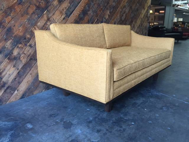 Mid Century style custom love seat sofa