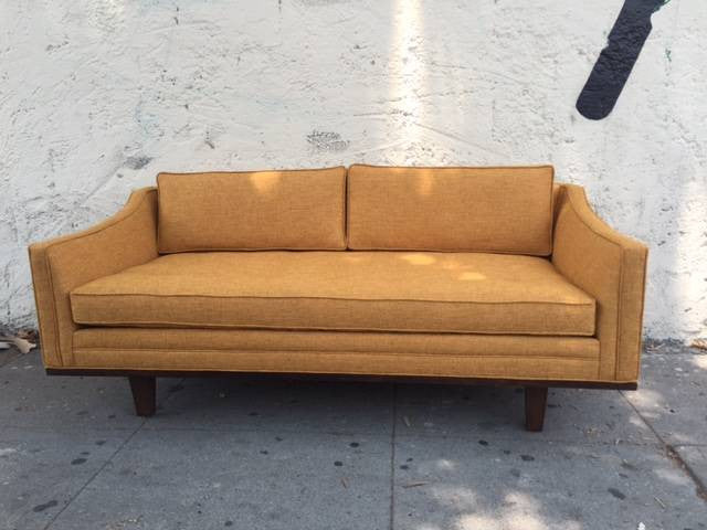 Mid Century style custom love seat sofa