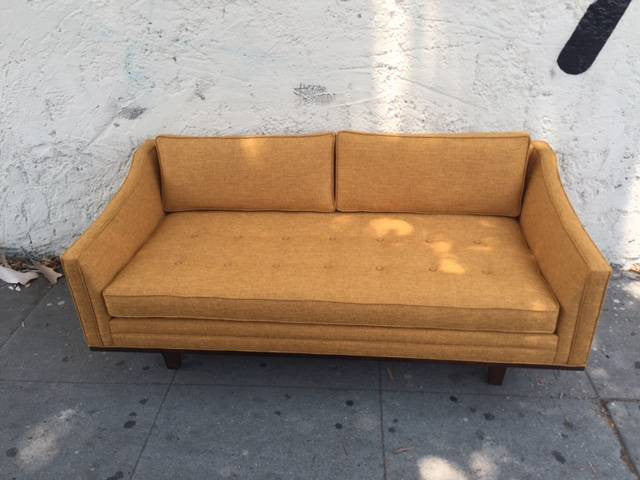 Mid Century style custom love seat sofa