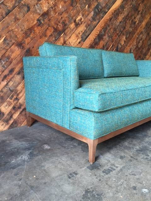 Mid Century Style Custom Love Seat Sofa