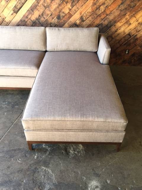 Mid Century Style Custom Reversible Sofa Chaise Lounge
