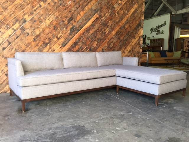 Mid Century Style Custom Reversible Sofa Chaise Lounge