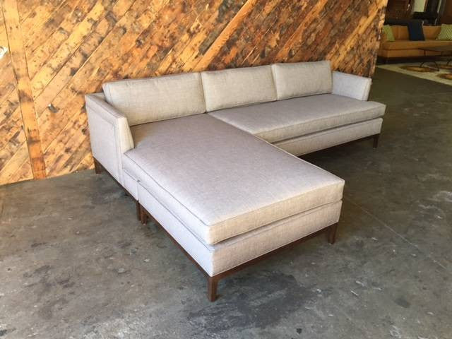 Mid Century Style Custom Reversible Sofa Chaise Lounge
