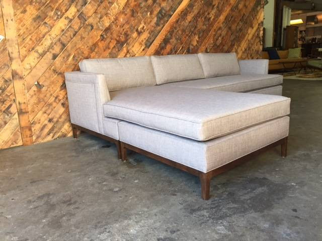 Mid Century Style Custom Reversible Sofa Chaise Lounge