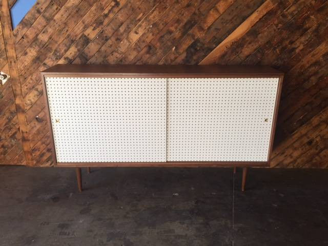 Mid Century Style Custom Perforated X Large Credenza