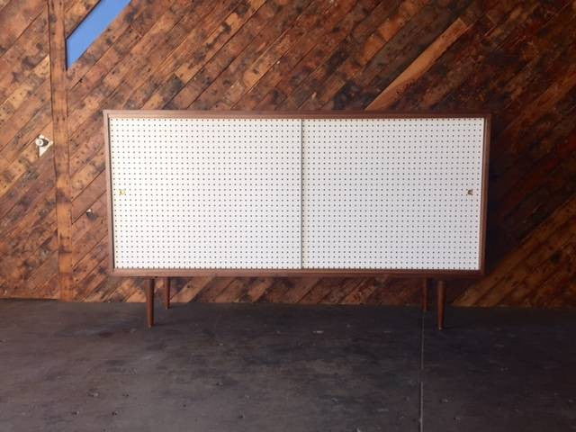 Mid Century Style Custom Perforated X Large Credenza