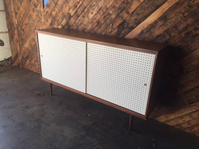 Mid Century Style Custom Perforated X Large Credenza