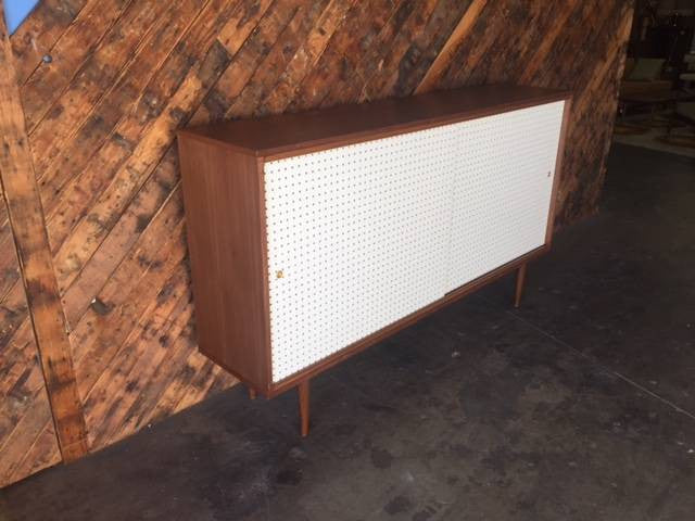 Mid Century Style Custom Perforated X Large Credenza