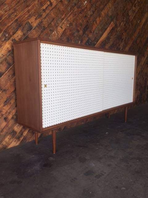 Mid Century Style Custom Perforated X Large Credenza