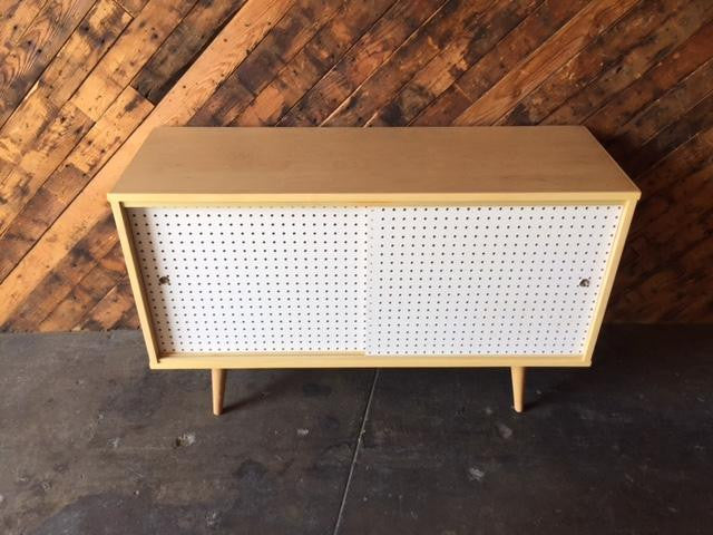 Custom Mid Century Style Maple Credenza