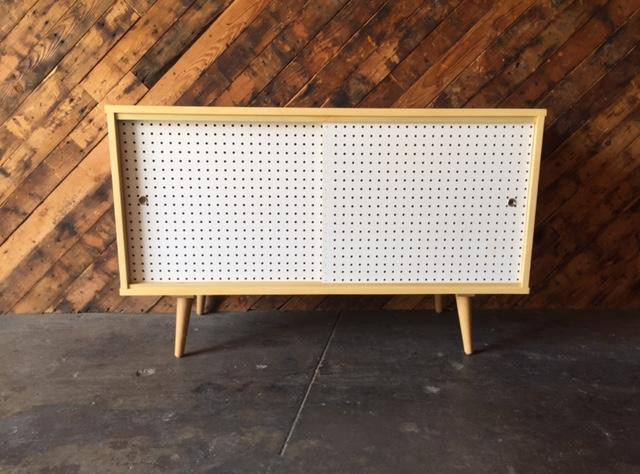 Custom Mid Century Style Maple Credenza