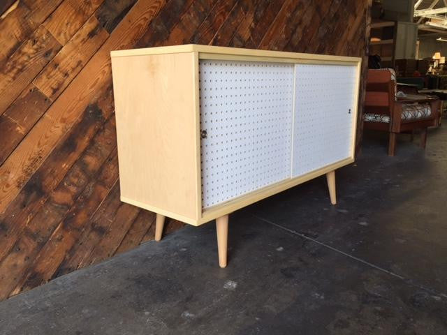 Custom Mid Century Style Maple Credenza