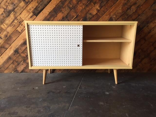 Custom Mid Century Style Maple Credenza