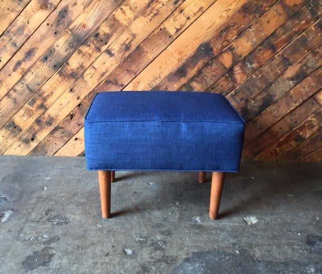 Mid Century Style Custom Ottoman