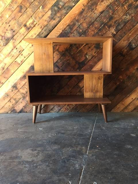Mid Century Style Custom Zig Zag Bookshelf