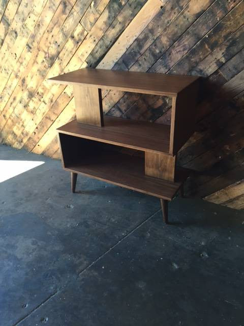 Mid Century Style Custom Zig Zag Bookshelf